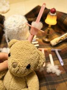 3D Printed Doll Stuffing Tool Set - Ergonomic Handheld Stuffing Assistant, Suitable For Plush Toys, Crochet Dolls And Knitted Dolls, Complete DIY Stuffing Kit For Plush Animal Making, Repair, Handmade Crafts (Suitable For Crochet Dolls, Doll Stuffing Tools) - Multicolor - View 4