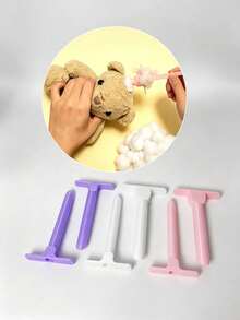 3D Printed Doll Stuffing Tool Set - Ergonomic Handheld Stuffing Assistant, Suitable For Plush Toys, Crochet Dolls And Knitted Dolls, Complete DIY Stuffing Kit For Plush Animal Making, Repair, Handmade Crafts (Suitable For Crochet Dolls, Doll Stuffing Tools) - Multicolor - View 9