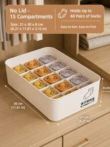 Household Grid Drawer Storage Box, Underwear And Socks Organizer, Stackable And Non-Deformable Sorting Box, Large Capacity Wardrobe Storage Box, 3-In-1 Bedroom Underwear And Socks Organizer, Storage And Organization, Women's Black Pants - Multicolor - View 9