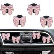 4 peças/2 peças Clipe de Ventilação de Ar-Condicionado de Carro com Fragrância Leve e Duradoura para Decoração de Interior de Carro Acessórios de Carro para Mulheres - A - Visão 3