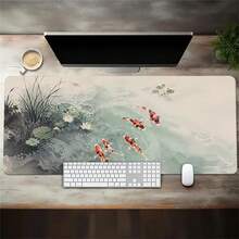 Ink Koi Serenity Mouse Pad Gamer Printon Demand Mousepad XXL Playmat Natural Rubber Non-Slip Soft Carpet Computer Mouse Mats - View 6