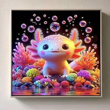 1 Set 5D DIY Diamond Painting Tool Kit, Round Full Drill Canvas Handicraft, Suitable For Beginners And Enthusiasts, Living Room, Bedroom Wall Decoration, Art Gift For Friends And Family - round diamond - View 3