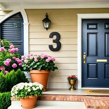 Acrylic Letter & Number Sign, Self-Adhesive Home Door & Store Wall Decor, Customizable Combination - A - View 5