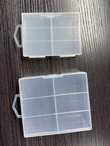 1pc Sturdy Transparent Battery Storage Box, Durable And Portable, Space-Saving; Can Hold 24 AA Or 24 AAA Batteries, No Power Required, Suitable For Home, Garage, Factory Battery Storage And Organization, Practical Item Storage Solution - Multicolor - View 11