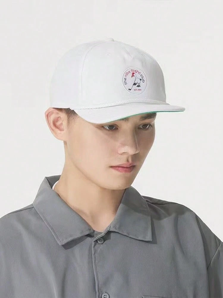 Nike Embroidered Minimalist Outdoor Sun Hat Baseball Cap Training Sports Hat Men's White - White - View 1