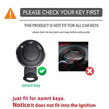 Premium Silicone Key Fob Cover For BMW MINI 3-Button Round Smart Key, Anti-Drop Scratch Dust Protective Case Fit R55 R56 R57 R58 R59 R60 R61 F55 F56 F57 Keyless Entry Remote, Soft Durable Skin-Friendly Material, Precise Cutouts - A - View 8