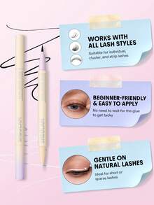 SHEGLAM [2 قطعة] مجموعة Lash Pages من عناقيد الرموش الهجينة متعددة الأنماط مع لاصق Flex Bond ومانع تسرب الرموش - الأسود - مشاهدة 7