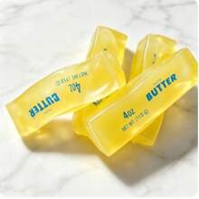 1pc Butter Stick Slow Rising Squishy, Slow Rising Squishy, Stress Relief Toy, Anxiety Relief Squeeze Toy, Realistic Food Squishy, Atmospheric Desktop Decor, Cute Squishy Toy, Party Favor, Sensory Toy, Teen Gift, Small Accessory Toy , Cheese Squishy, Squishy Dumpling, Fidget - Multicolor - View 6