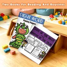 Sight Words & Daily English Practice Notebooks, Reading Fluency, Poetry Reading, Days Of The Week, Months Of The Year, Word Tracing, Handwriting Practice, Vocabulary Building, Word Recognition, Fill In The Blank, Reading & Writing Learning Activities - Reading & Vocabulary Practice - View 4