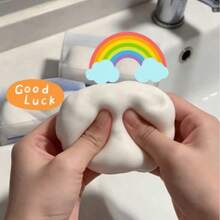 1pc Soft & Crunchy Handmade Soap Ball, Voice-Controlled Stress Relief Squeeze Toy, Super Soft & Easy To Squeeze, Suitable For Teens And Adults To Relieve Stress - Multicolor - View 5