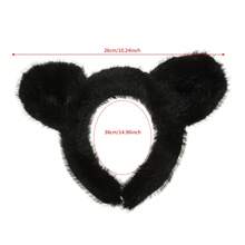 1pc Sweet Plush Bear Ear Hair Hoop Comfort Non‑Slip Headband For Daily Photograph Hair Decoration - Multicolor - View 8