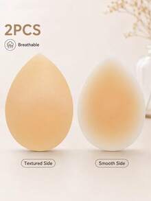 1 Pair Silicone Hip Lift Pads, Detachable Glue-Free Inner Lining, Soft Skin-Friendly, Natural-Looking Butt Lift Effect, Invisible And Seamless, Can Be Worn With Jeans, Casual Pants, Shorts, Built-In Shaping Pads In Underwear, Easily Create Full Butt Shape - Khaki - View 8