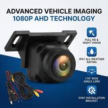 1080P Car Rear View Camera 170 Degree Wide Angle Waterproof Night Vision Car Backup Camera - AHD - View 6