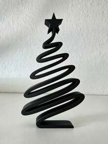 Minimalist Modern Small Christmas Tree Tabletop Decor - Elegant Compact Xmas Tree Ornament With Branches & Suitable For Living Room, Dining Table, Hallway, Cabinet - Lightweight Plastic Holiday Decoration For Small Spaces, Year-Round Use - One Size Fits All - View 12
