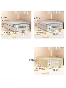 Non-Woven Fabric Bed Sheet Storage Box Home Organization Drawer Storage Box Blanket Bedding Storage Box Foldable Bed Essentials Storage - Beige - View 6