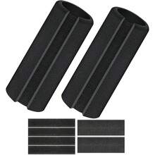 2 Sets Foam Handlebar Grips - Foam Tube Covers With Replaceable Hook And Loop Fasteners, Suitable For Bicycle And Sports Equipment Handlebar Grips - Black - View 10