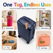 Personalized Backpack Name Tag For Kids, Custom 3D Keychain, Optional NFC, +25 Font Styles - 1 - View 4