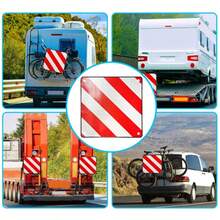 Rear Warning Sign Reflector Signal Bike Rack Motorhome Caravan NEW - A - View 8