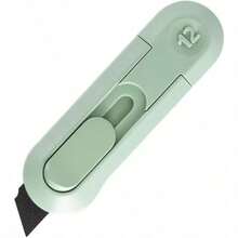 Portable Retractable Mini Box Cutter, Designed For Home And Office, One-Click Pop-Up Blade For Easy Cutting Of Envelopes/Cardboard/Shipping Boxes/Craft Materials, Compact Storage Space-Saving - A - View 4