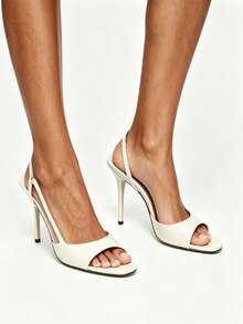 Women Heeled Sandals - White - View 2