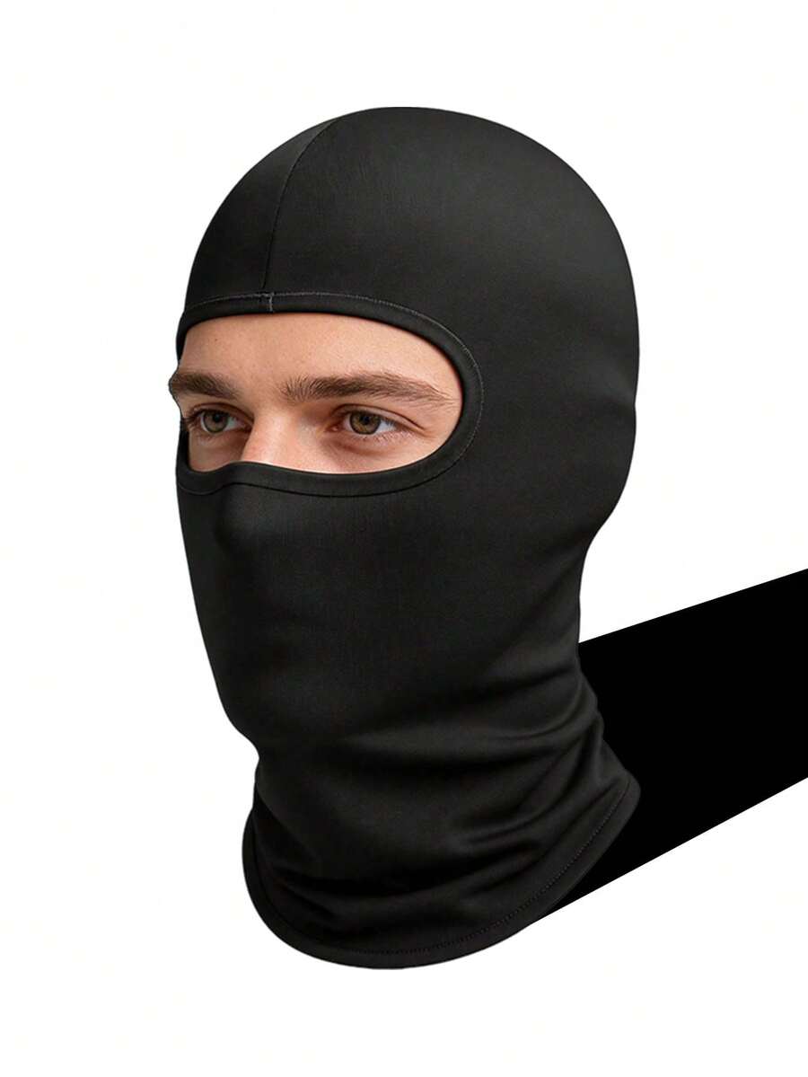 1/2/3/6pcs Unisex Solid Color Balaclava Head Mask, Windproof And Dustproof, Suitable For Daily Cycling, Motorcycle, Hiking, Climbing, Skiing, Outdoor Activities And Travel Decoration - Multicolor - View 1