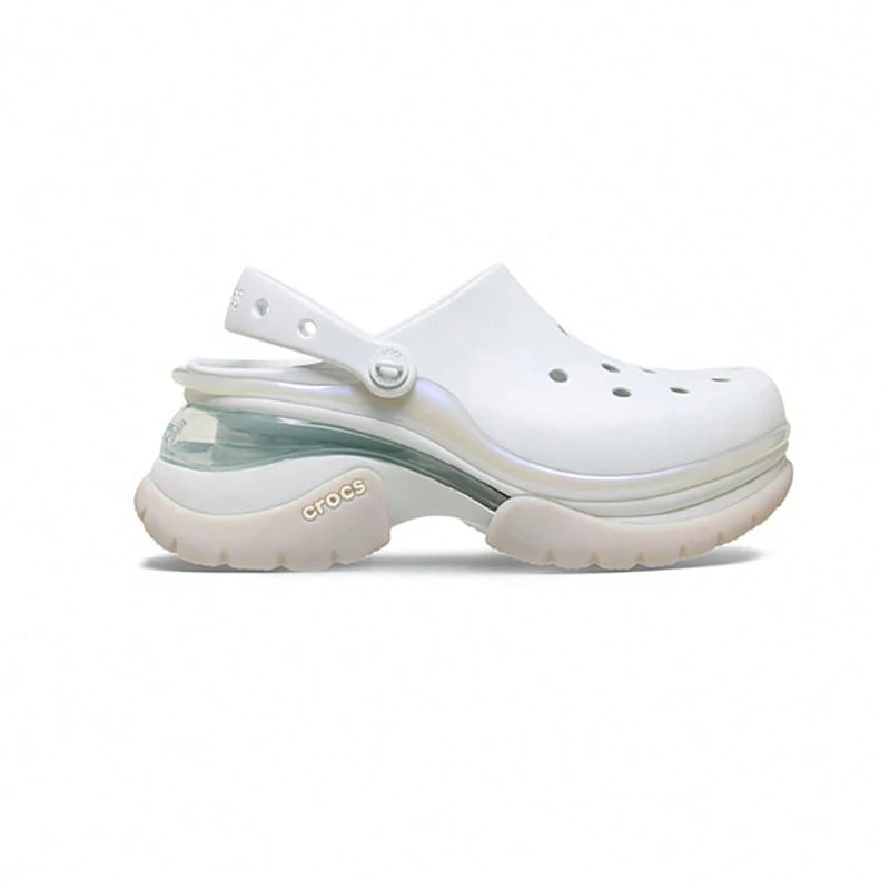 Crocs Women's Retro Dolphin Thick Sole Beach Sandals Slippers - Moonlight Grey - View 1