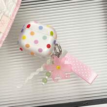 Korean Style Minimalist Matte Translucent Polka Dot Earphone Case With Pendant, Compatible With AirPods Pro 3, Pro 2, 4, 3, 1/2, Cute Protective Cover For Women, Spring/Summer Earphone Case, Birthday Gift, Holiday Gift - Multicolor - View 6