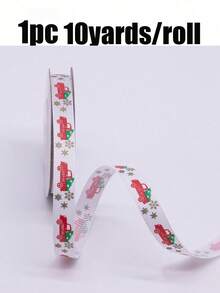 10 Yardas/Rollo Cinta de Envoltura de Regalo Navideña con Acabado Acanalado y Lámina Dorada, Cinta de Sellado de Decoración Navideña, Adecuada para Fiesta Navideña, Decoración de Cajas de Regalo de Repostería, Decoración Navideña, Envoltura de Regalos para Fiesta Navideña - Talla única - Ver 19