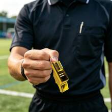 Gold Bracket Referee Whistle, Sports Whistle, Outdoor Emergency Survival Metal Whistle - Multicolor - View 7