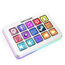AmpliGame Live Streaming Controller, 15 Macro Keys, Supports OBS/Twitch/Streamlabs Trigger Operations, Live Streaming Keyboard Shortcut Pad, Suitable For PC-FIFINE D6 - View 14