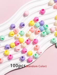 100/30/20/15pcs Keychain Paracord With Acrylic Letter Beads, Jewelry Making Kits, Large Hole Solid Color Letter/Number Beads, Creative Name Decoration Ideal For Jewelry Making, Bracelets, Necklaces, Mobile Phone Decorative Chain, Jewelry Additions - Multicolor - View 8