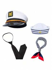海軍帽套裝 海軍帽派對主題配件 套裝服飾 個性化搭配 多功能性感風格配件組合 適合日常使用 情人節萬聖節生日節日禮物 夏季旅行必備 海灘海邊遊艇度假活動派對酒吧配件 - 多色1 - 查看 14