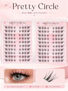 20-Row Large Capacity False Eyelash Book, Fine Hair-Like Mixed Length False Eyelashes, Ultra-Lightweight False Eyelashes, Natural Fluffy Curling Effect, Almost No-Feel Comfortable Wear, Daily Eye Makeup - C - View 10