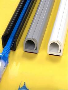 78.74/39.37 Inch Wall-Mounted TV Cable Cover, Floor Cable Management Strip - Flexible Self-Adhesive Cable Cover With Side Opening, Suitable For TV Cables, Easy To Install, Suitable For Home Office Cable Management - Multi-color - View 2