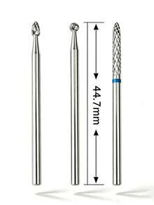 1件裝專業級碳化物電鑽磨甲頭 電動美甲修甲工具 死皮去除磨頭 - 藍色 - 查看 2