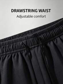 1pc Women's Soft Comfortable Breathable Running Fitness Sports Casual Jogger Pants For Summer Spring Autumn - Black - View 5