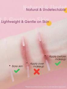 Invisible Nose Shaping Tape, Stretchable Double-Sided TPU Adhesive, Create Anime-Style Slender Nose Shape, 2-In-1 Nose Shaping Tape + Eyelid Tape, Suitable For Heavy Makeup And Cosplay - Pink - View 5