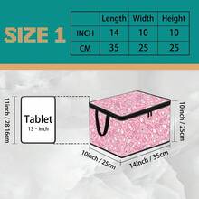 Multi-Size Options, Fun Cartoon Print Foldable Storage Box With Zipper Handle, Upgraded Fabric Large Capacity Storage Bin, Suitable For Wardrobe, Dorm, Underbed Storage, Organizing Clothes, Bedding, Toys, Miscellaneous Items, Home Moving Organization Storage Box - Multi-color - View 21