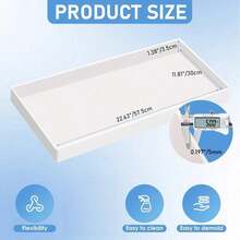 22.63 X 11.81 X 1.38 Inch Large Epoxy Resin Mold, Reusable Resin Mold Suitable For River Tables, Coffee Tables, Trays, Cutting Boards, DIY Resin Art - Mould - View 8
