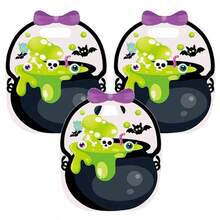 Halloween Shaped Hand‑Held Gift Bag, Teen Party Supply, Transparent Stand‑Up Trick Or Treat Storage Gift Bag - Multicolor - View 3