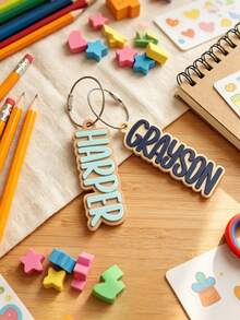 Customized Name Labels, Name Keychains, Customized Lunch Box Labels, Backpack Labels, Back To School Fashion, Christmas Gifts, Backpack Charms, Birthday Gifts, Personalized Anti-Loss Backpack Name Tags, Creative Gifts For Friends - Multicolor - View 8