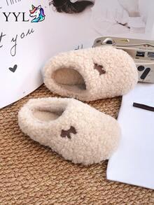 Beige Kids Home Slippers, Versatile, Comfortable, Lightweight, Soft Sole, Non-Slip, Easy To Put On And Take Off - Beige - View 7