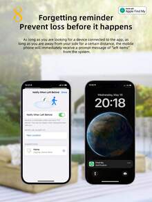 D8 Key Finder Tag (IOS Only), FindMy Tracker Item Locator With Keychain, Suitable For Keys, Pets, Wallets, Backpacks And Tablets, Includes Battery, Compatible With FindMy APP, Global Positioning, Long Battery Life, Phone APP Control, IOS Key Locator - Multicolor - View 8