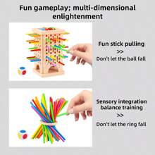Children's Balance Stick Game, Portable Travel Toy, Family Game Night, Gift For Boys And Girls - Multicolor - View 10