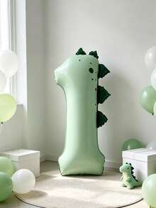 1 buah Balon Foil Angka Dinosaurus Hijau Muda, Cocok untuk Dekorasi Pesta Ulang Tahun Anak, Properti Foto Tema Dinosaurus, Dekorasi Pesta Tema Hutan - nomor - View 7