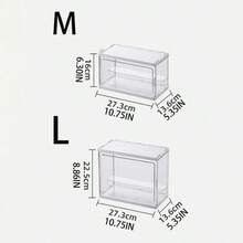 Stackable Acrylic Dust-Proof Storage Box, Multi-Layer Organizer For Bathroom Vanity, Large Capacity Storage Rack For Fragrance, Skincare And Aromatherapy - Multicolor - View 11