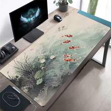 Ink Koi Serenity Mouse Pad Gamer Printon Demand Mousepad XXL Playmat Natural Rubber Non-Slip Soft Carpet Computer Mouse Mats - View 3