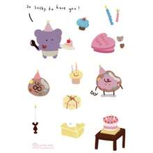 1pc Creative Christmas Purple Cake Bear Jelly Embossed Decorative Sticker, Suitable For DIY Phone Case Lens Decoration, Earphone/Phone Case/Laptop DIY Decorative Sticker - A - View 3