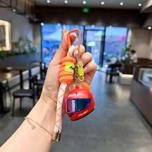 Creative Colorful Motorcycle Helmet Keychain Couple Style Bag Charm Relaxing Motorcycle Helmet Phone Lanyard Car Key Chain Gift - Multicolor - View 11