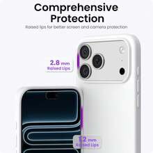 Liquid Silicone Case Compatible With Iphone 18 Pro Max 17 16 15 14 13 12 Mini 11 Pro Plus,4-Layer Liquid Silicone Rubber, Soft Touch Feel, Slim Shockproof Case, Raised Edges, Anti-Scratch, Microfiber Lining,Pure Color Soft Cover - Pure White - View 4